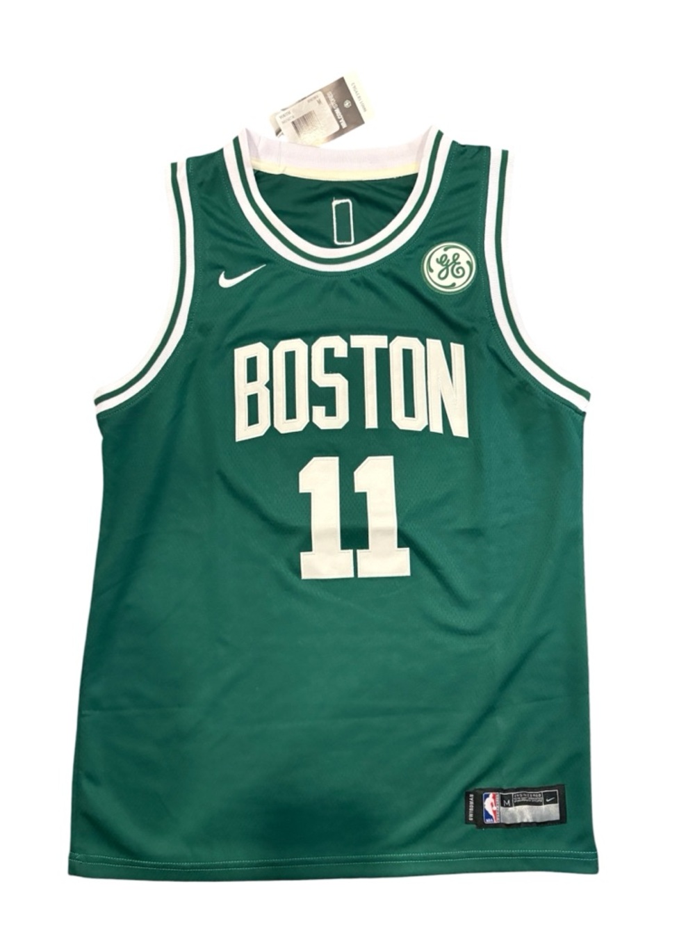 Kyrie Irving Boston Celtics Nike Green and White Boston #11 Basketball Jersey